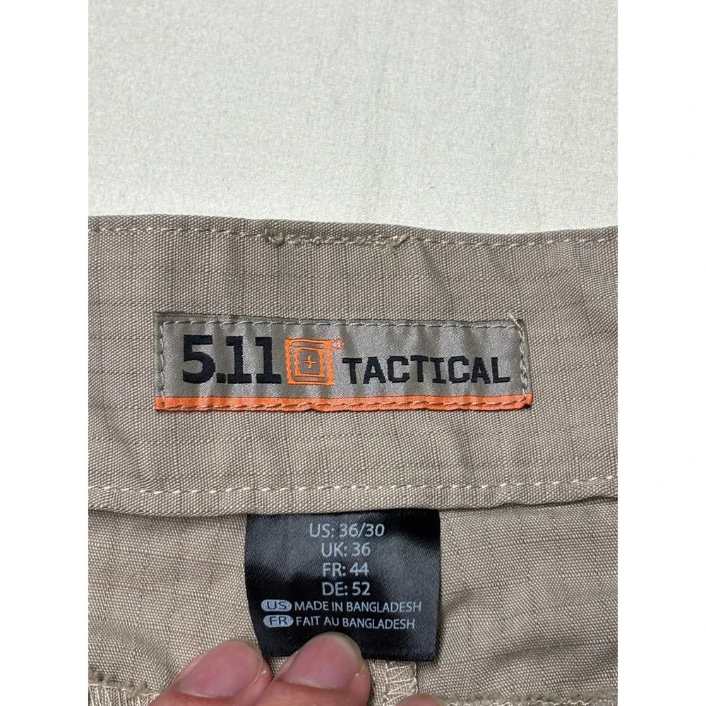 5.11 Tactical Stryke Cargo Pants Mens 36x30 Tundra Brown Ripstop 74369-055